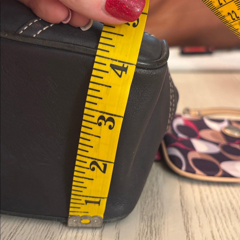Coach Navy Blue Small Leather Tote Bag - Picture 10 of 10